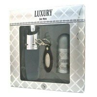 New Brand Men Luxury ZESTAW - woda toaletowa 100ml spray + dezodorant roll-on 50ml + brelok