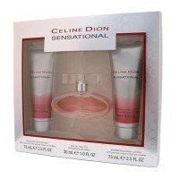 Celine Dion Sensational Zestaw - woda toaletowa 30ml spray + żel pod prysznic 75ml + balsam do ciała 75ml