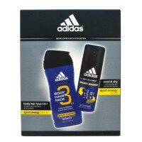 Adidas Zestaw - żel pod prysznic 250ml Sport Energy + dezodorant 150ml spray Cool&Dry Sport Energy