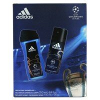Adidas Champions League Zestaw - dezodorant 150ml spray + żel pod prysznic 250ml