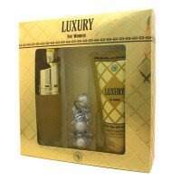 New Brand Women Luxury ZESTAW - woda perfumowana 100ml spray + balsam do ciała 130ml + brelok