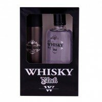 Whisky Black Zestaw Kaseta - woda toaletowa 100ml spray + dezodorant 75ml spray