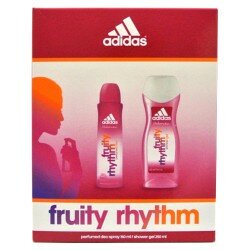 Adidas Fruity Rhythm Women ZESTAW UPOMINKOWY - dezodorant 150ml spray + żel pod prysznic 250ml